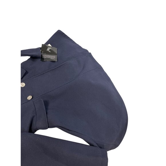 Rothschild Girls blue poly Blend Double Breasted Coat Size M SKU 9270 - Picture 6 of 16